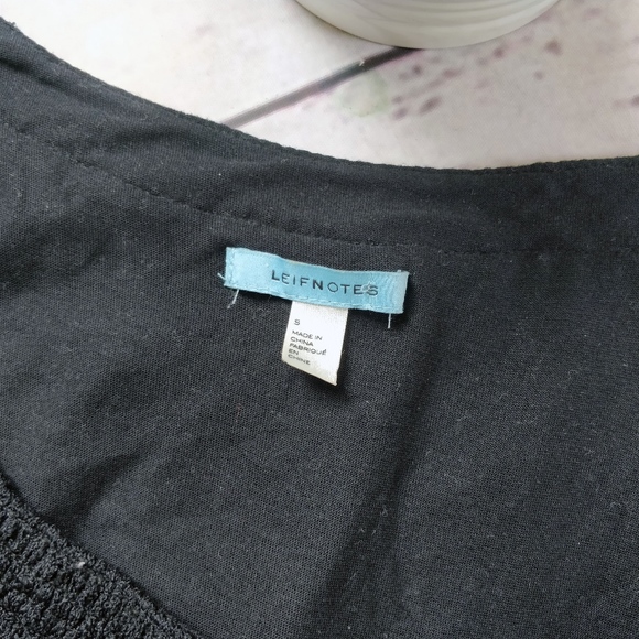 ANTHROPOLOGIE Leifnotes Black Lace Hi-Lo Dress, S - Picture 4 of 7